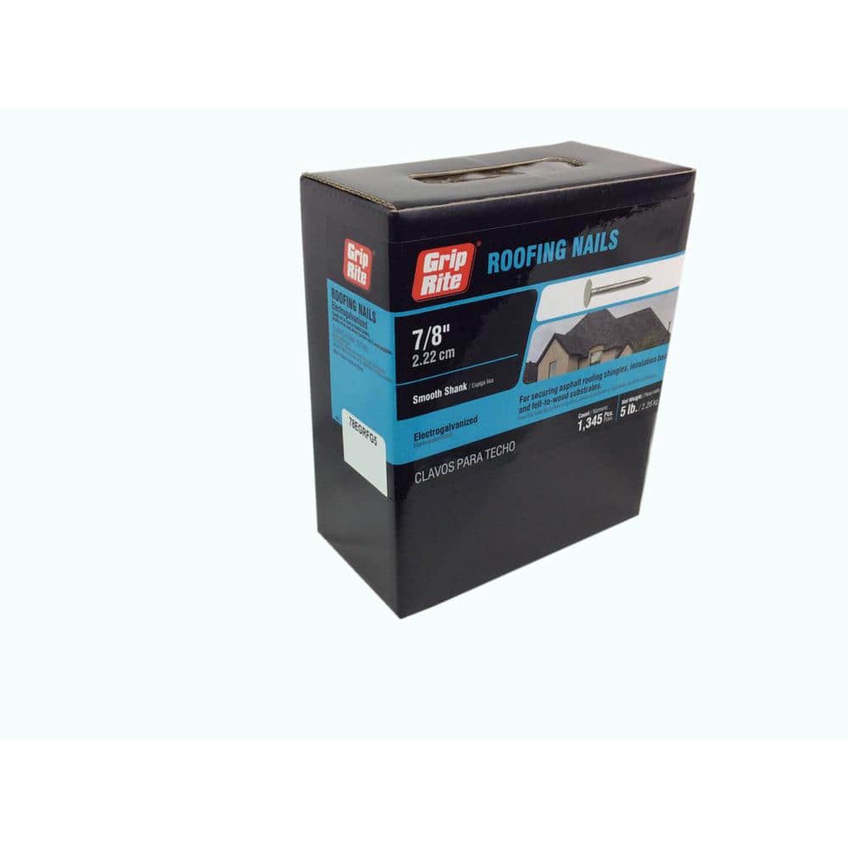 Grip-Rite 7/8 in. x 11-Gauge Electro-Galvanized Roofing Nails (5 lb. Box)