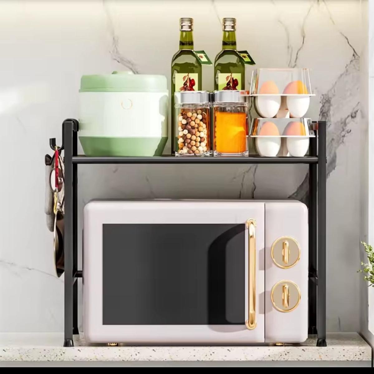 Microwave stand kitchen organizer