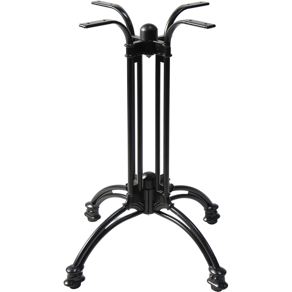 Black Decorative Aluminium Table base 600mm Standard height | F020