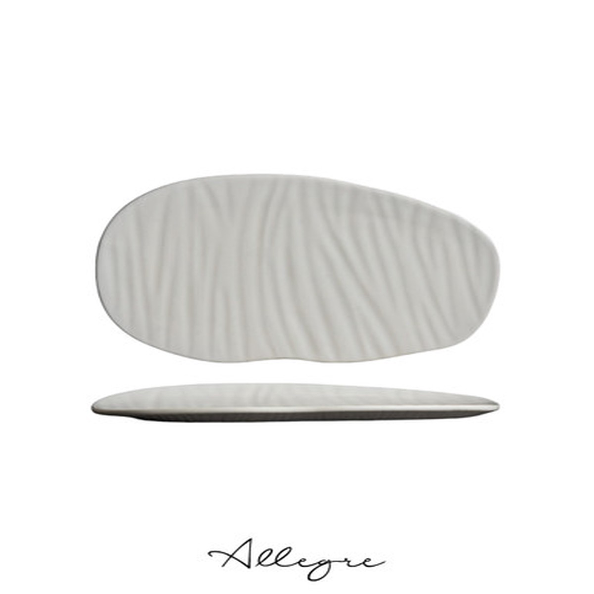 10.2 in. Flat Ovalish Serving Plate for 2 to 3 Persons - Artisan