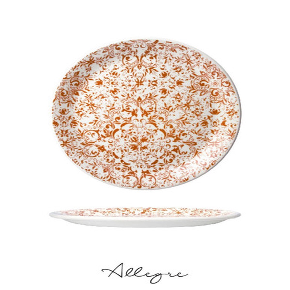 10 in. Dinner Plate/ Serving Plate for 2 to 3 Persons - Ink Legacy Ginger