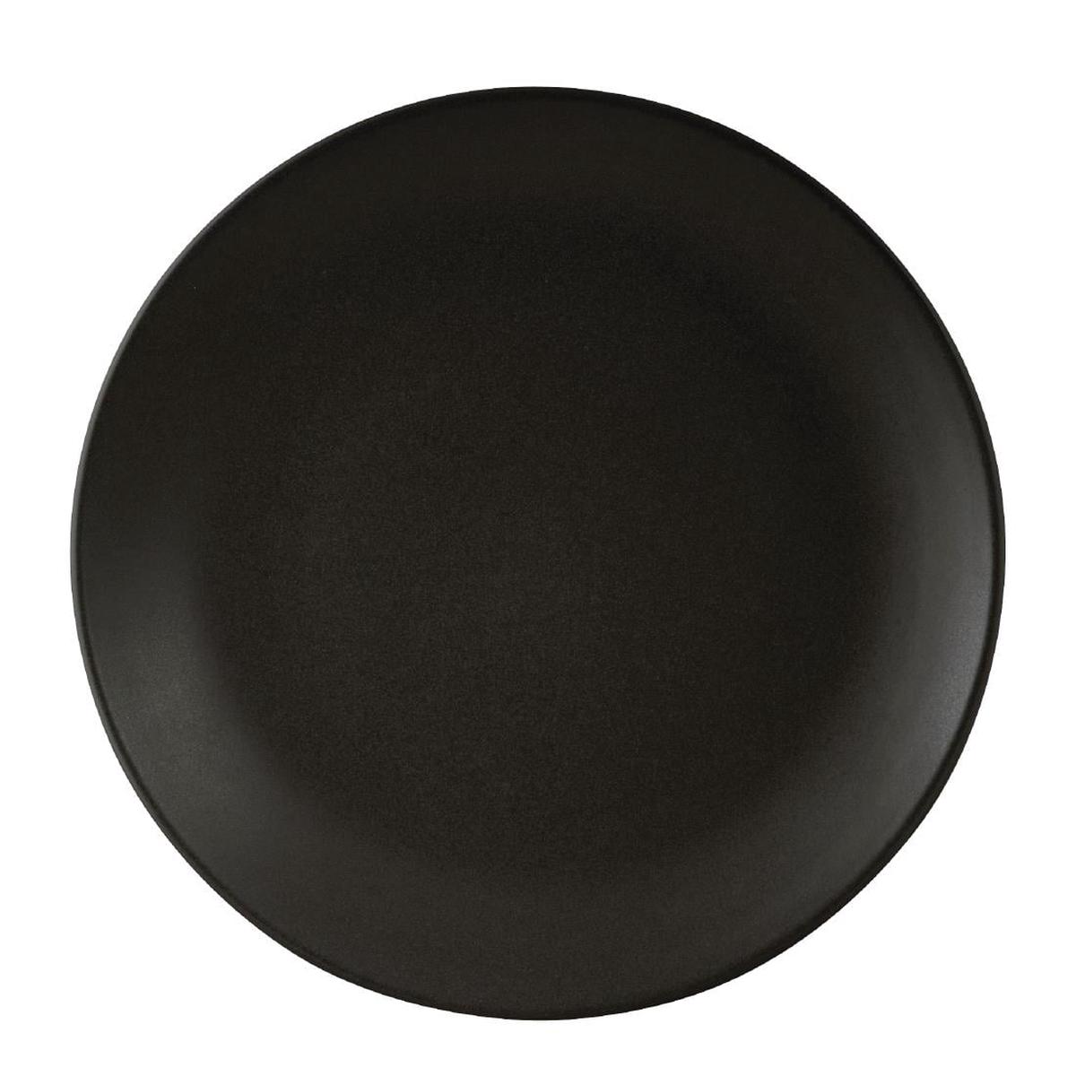 Zuma Charcoal Round Coupe Plates 285mm (6 Pack) PAS-FK322