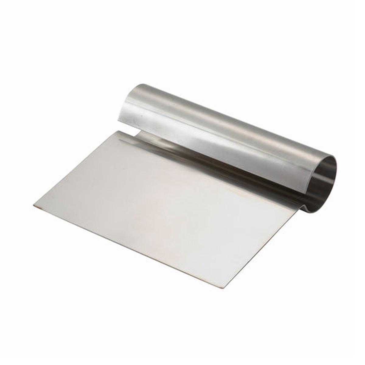 Winco DSC-1 Dough Cutter/Scraper with Steel Handle, 5-1/4" x 4-1/4" Stainless Steel Blade