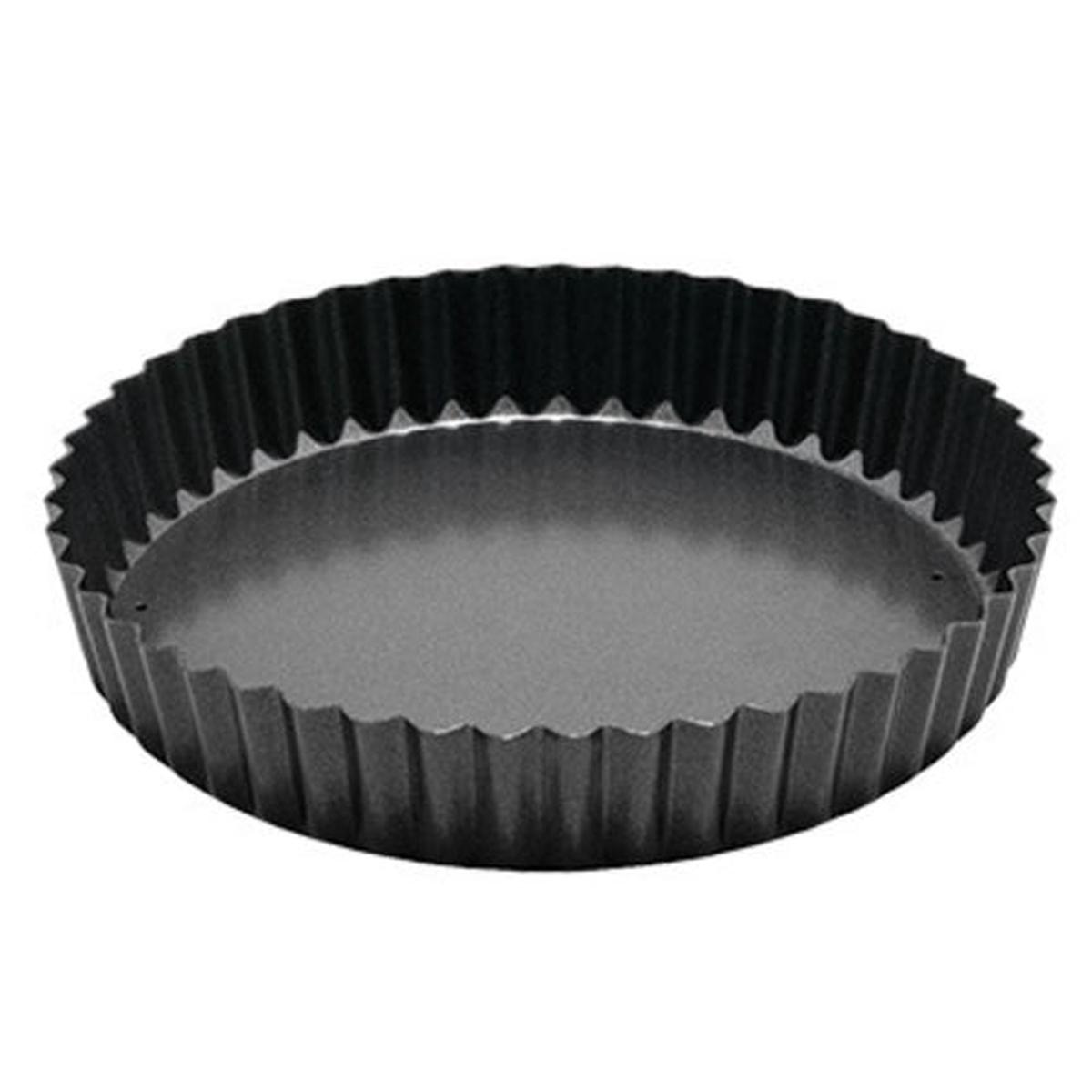 Winco FQP-8 8" Non-Stick Carbon Steel Quiche Pan