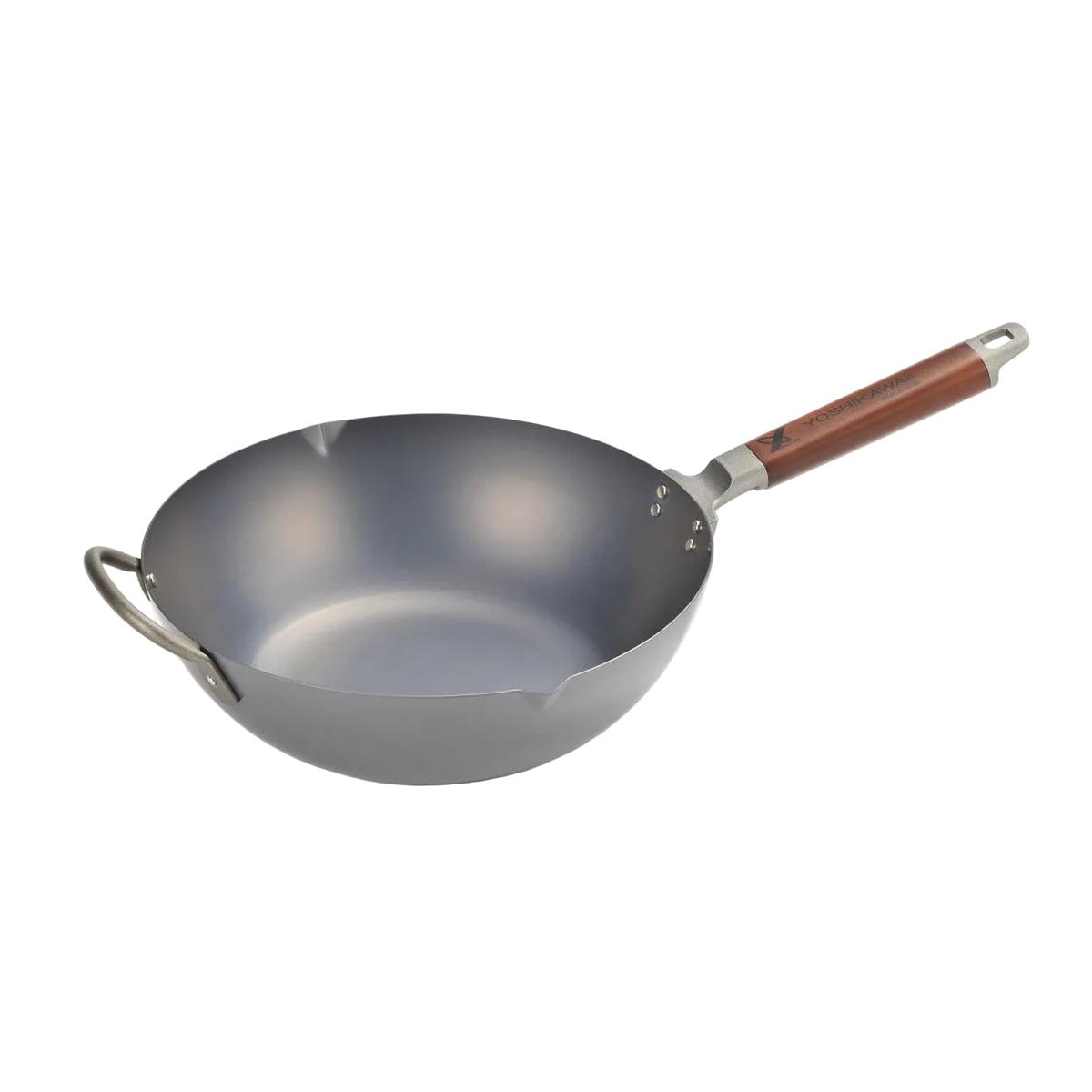 Yoshikawa Nitrided Iron Wok 30cm