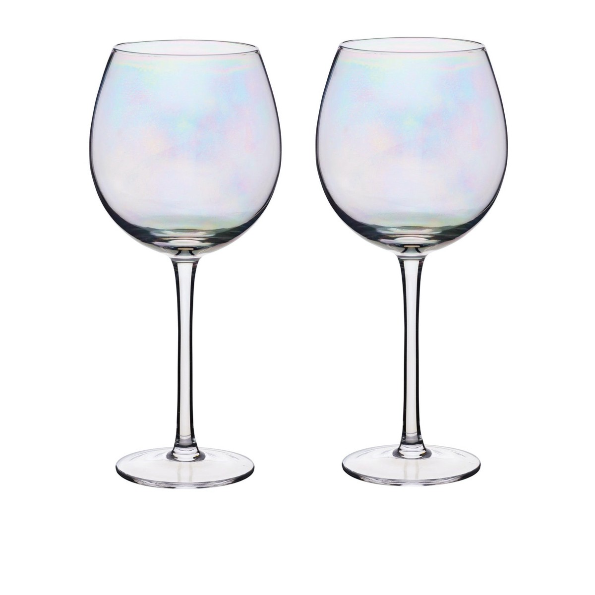 BarCraft Set of Two Iridescent Gin Glasses
