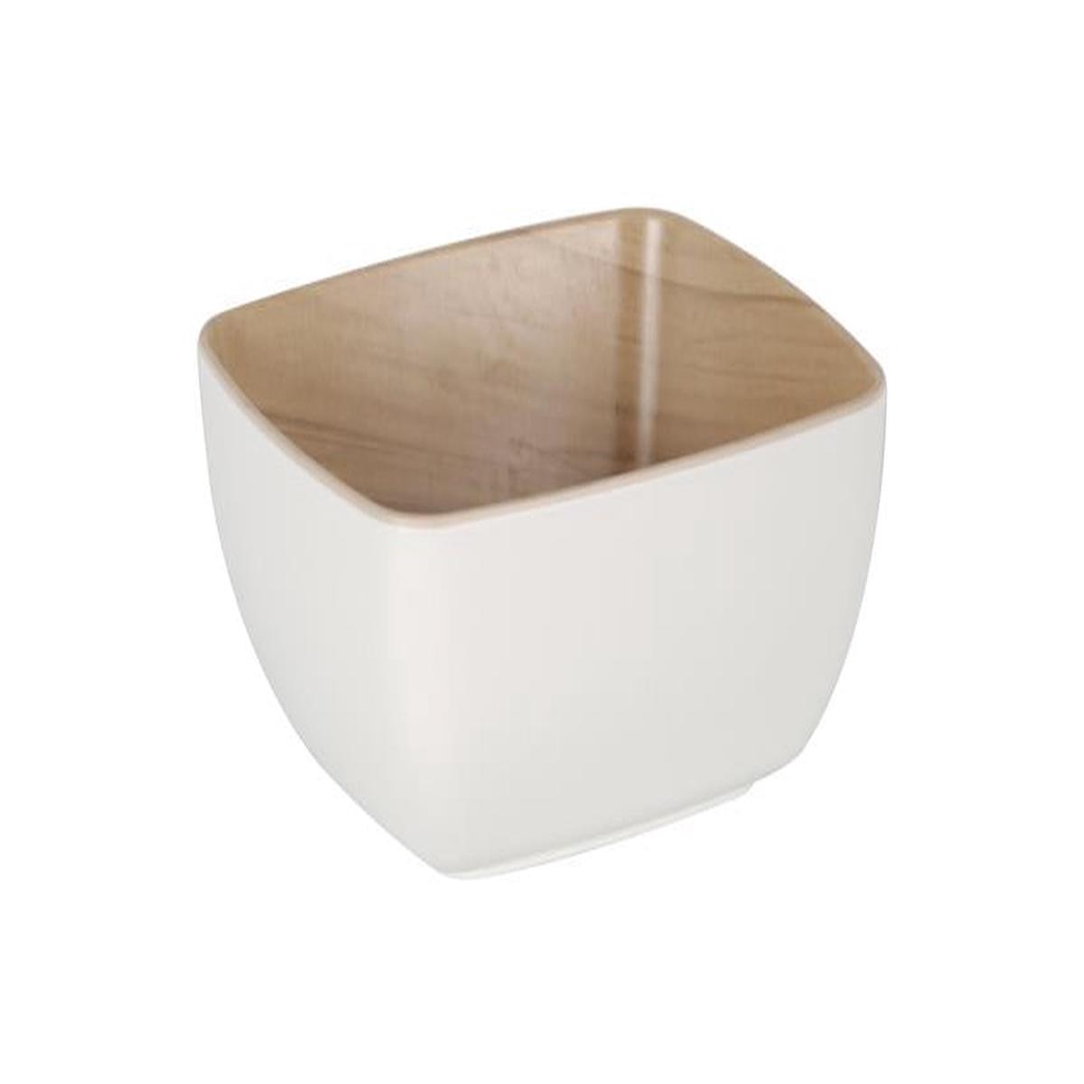 Zicco Melamine Echo White/Birch Serving Bowl 176X162X75Mm