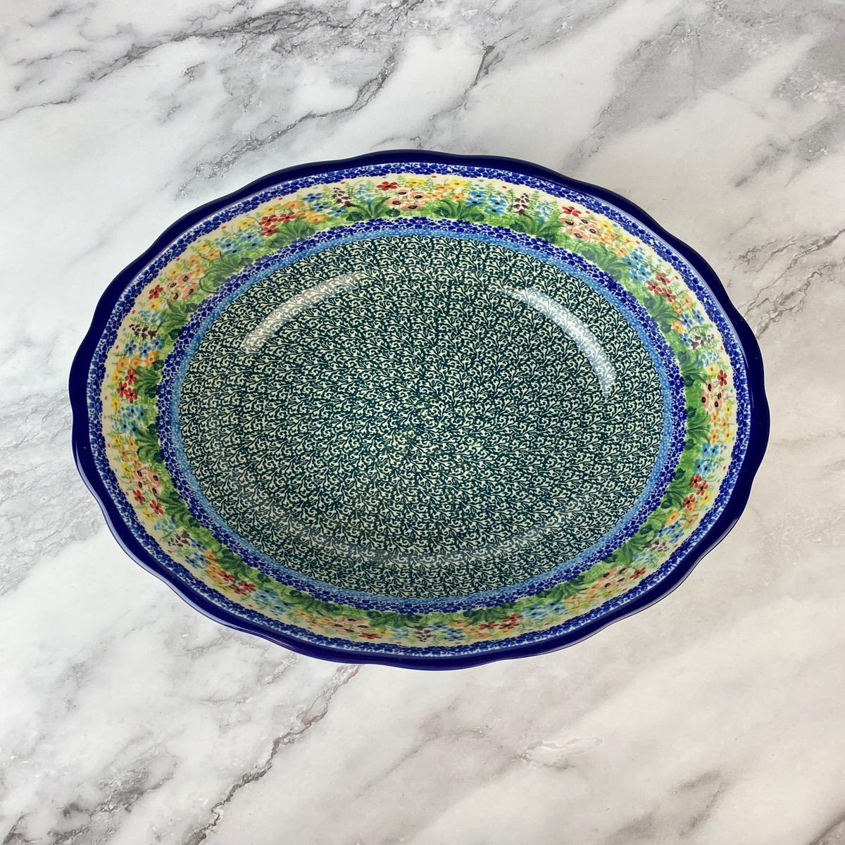 11" Wavy Unikat Serving Bowl - Shape 013 - Pattern U4893