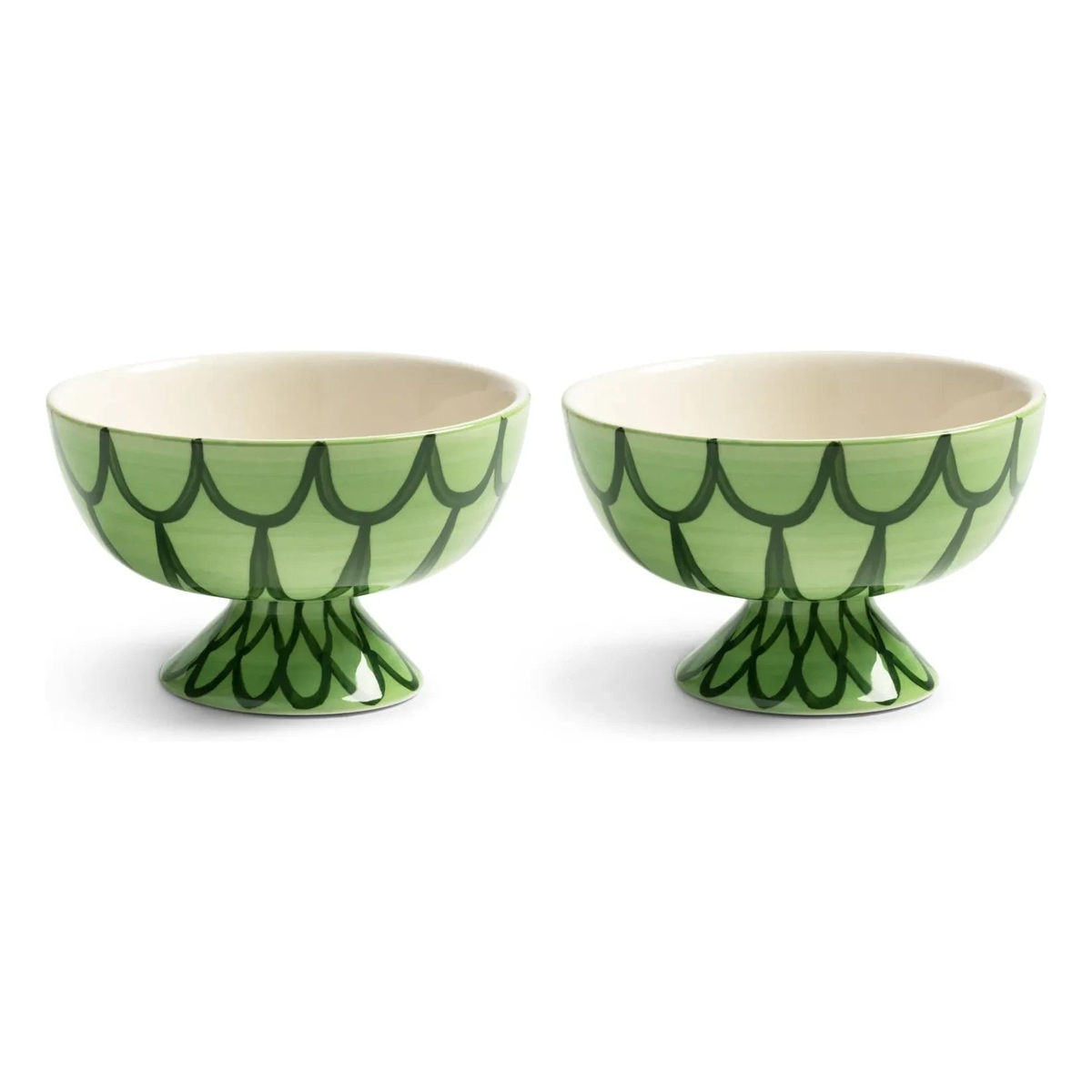 &Klevering - Sirne Bowls - 2-Piece Set | Green