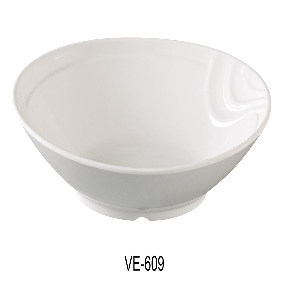 Yanco VE-609 Venice Bowl, Oval, 22 oz, 9" X 6" X 2.25", Melamine, Pack of 48
