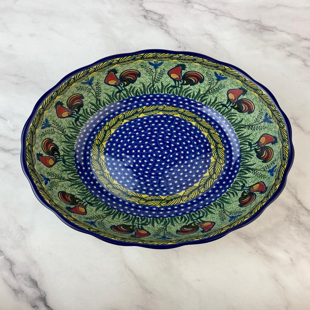 11 Wavy Unikat Serving Bowl - Shape 013 - Pattern U2663