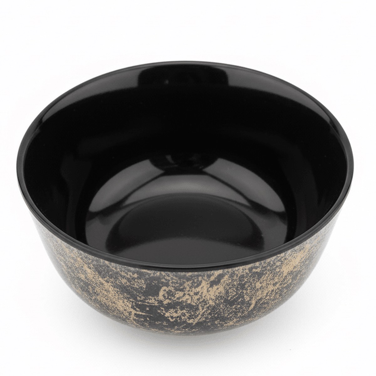 4Ever Melamine Small Brown Crackle Design Bowl Compact Serving Bowl for Individual Portions 3.5 Inch