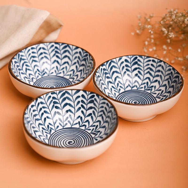 100Ml Blue Bowl Set Of 3