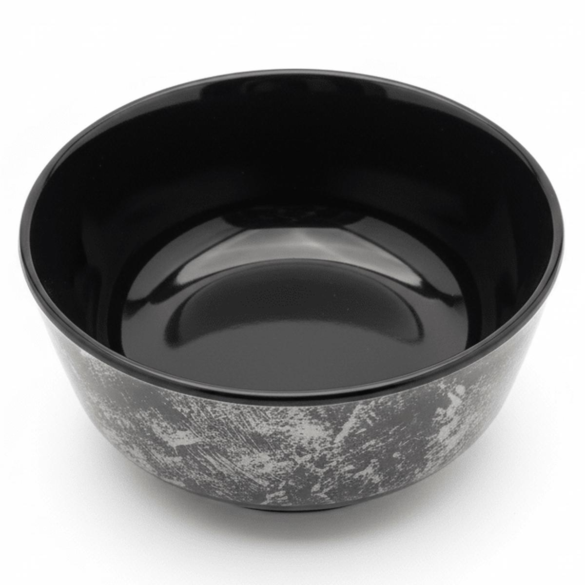 4Ever Melamine Melamine Medium Soup Bowl in Brown Cream Crackle Finish Durable Bowl for Daily Dining Use  4.5 Inch