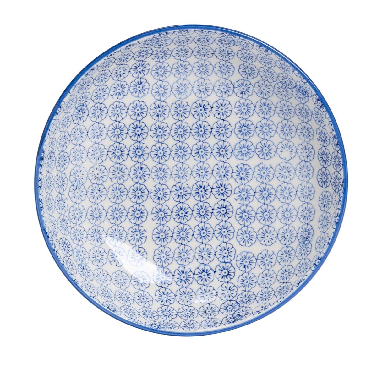 22cm Hand Printed China Pasta Bowl