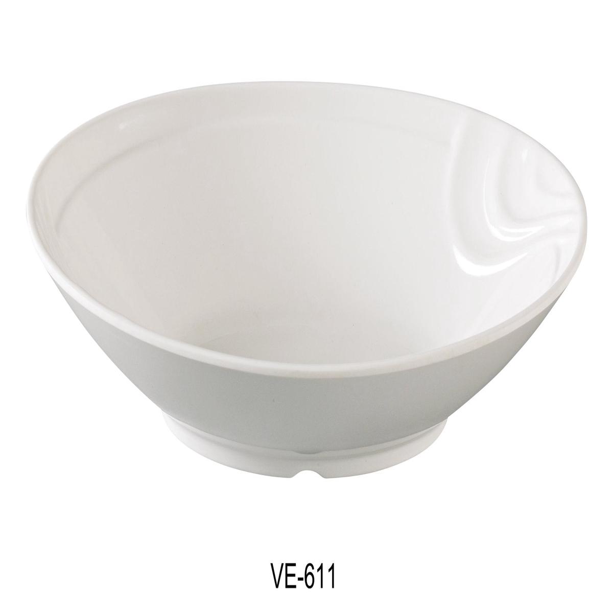 Yanco VE-611 Venice Bowl, Oval, 38 oz 11" X 7.5" X 3", Melamine, Pack of 24