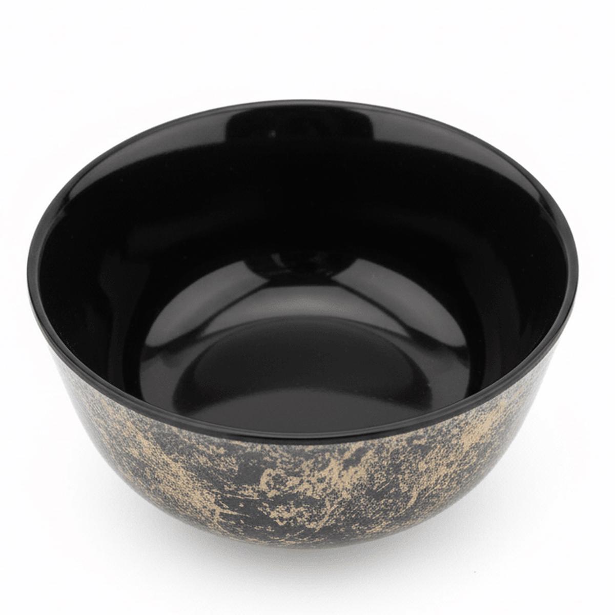 4Ever Melamine Small Brown Crackle Design Bowl Compact Serving Bowl for Individual Portions  3.5 Inch