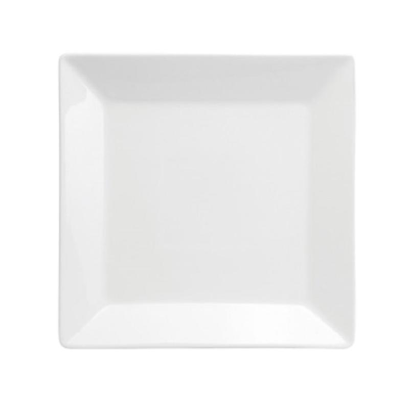 1880 Hospitality F8010000147S 9-1/2 Inch Square Plate Porcelain Bright White