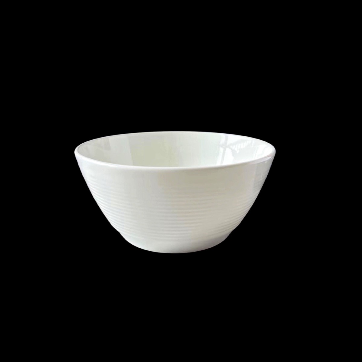 24 White Bone China Embossed Bowls 11x6cm - Stylish Kitchen Essential