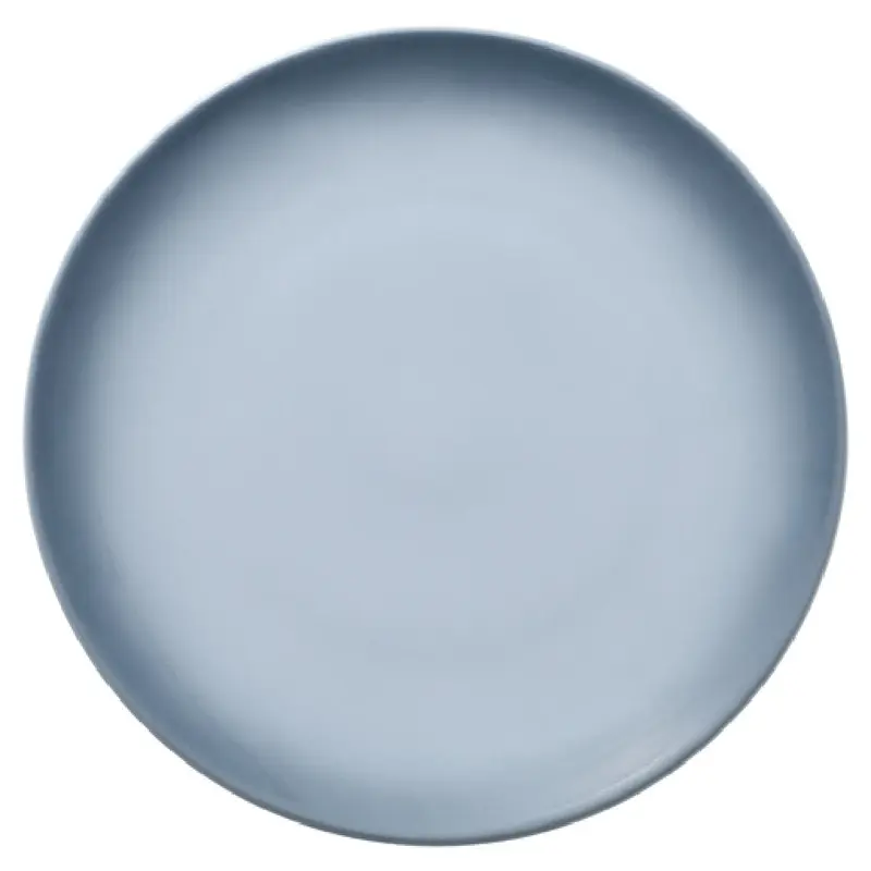 BauscherHepp 711220-730245 8 Inch Dia Round Coupe Plate Porcelain Nuance Lightgrey Decor