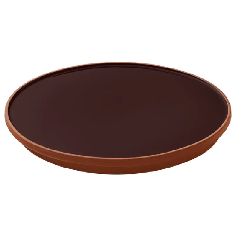 BauscherHepp P061221-121956 8.3 Inch Diameter Round Plate Coupe Ceramic Brown