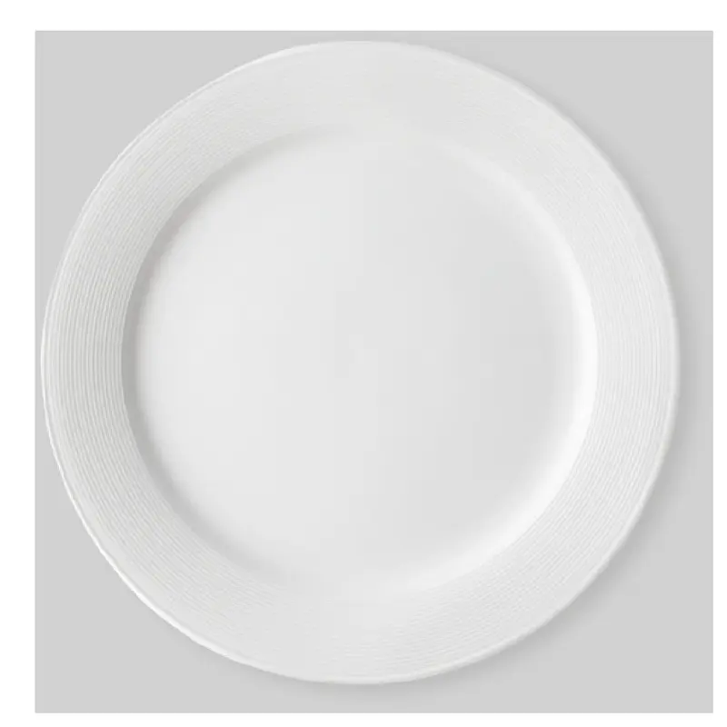 Bon Chef 7100024P 10.25 Inch Diameter Round Plate White Porcelain