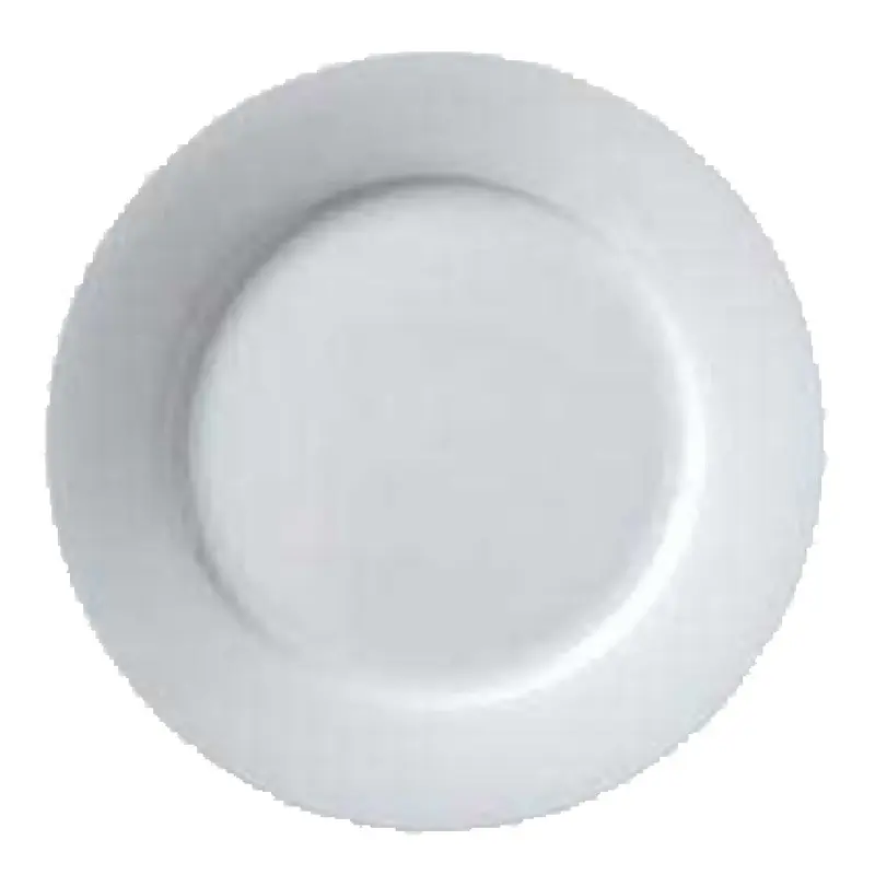 Vertex China ARG-6 6-1/2 Inch Round Plate Rolled Edge Porcelain Bright White