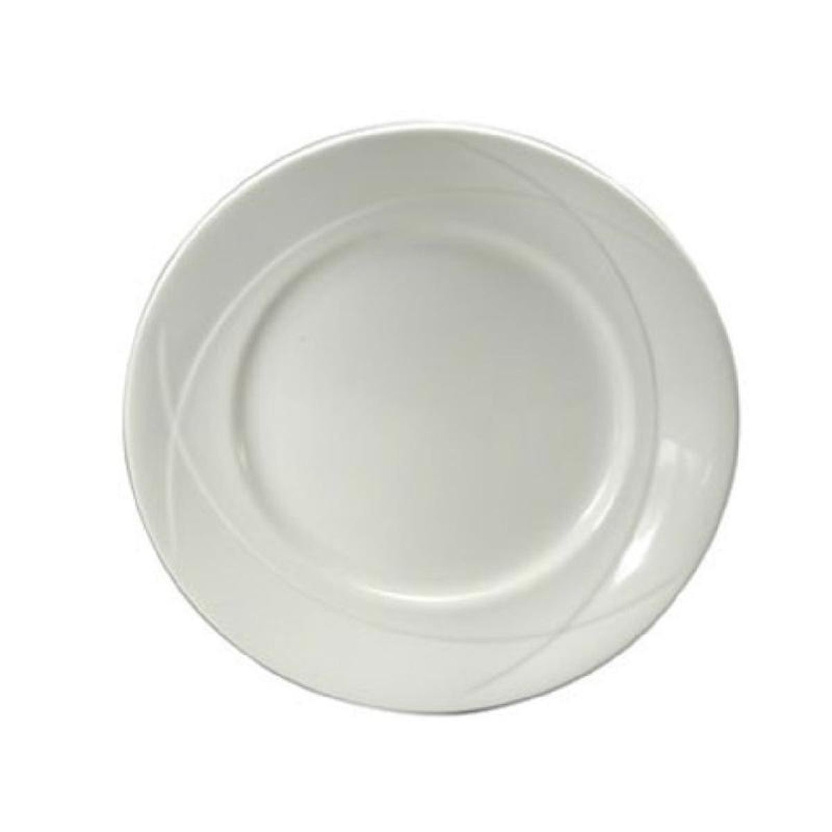 1880 Hospitality F1150000152 10-58 Inch Diameter Bone China Round Plate with Embossed Rim