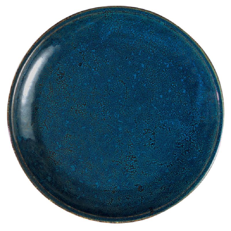 1880 Hospitality F1468994282 10-5/8 Inch Porcelain Plate Deep Round Blue Moss