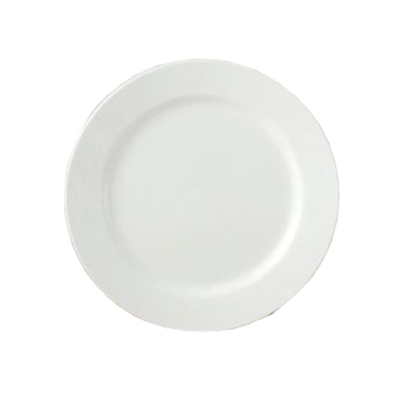 Yanco PS-7 7-1/2 Inch Diameter Round Plate Porcelain Dishwasher Microwave Safe