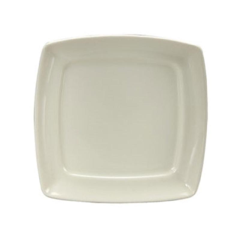 1880 Hospitality F1990000155 11 Inch Square Plate with Medium Rim Cream White