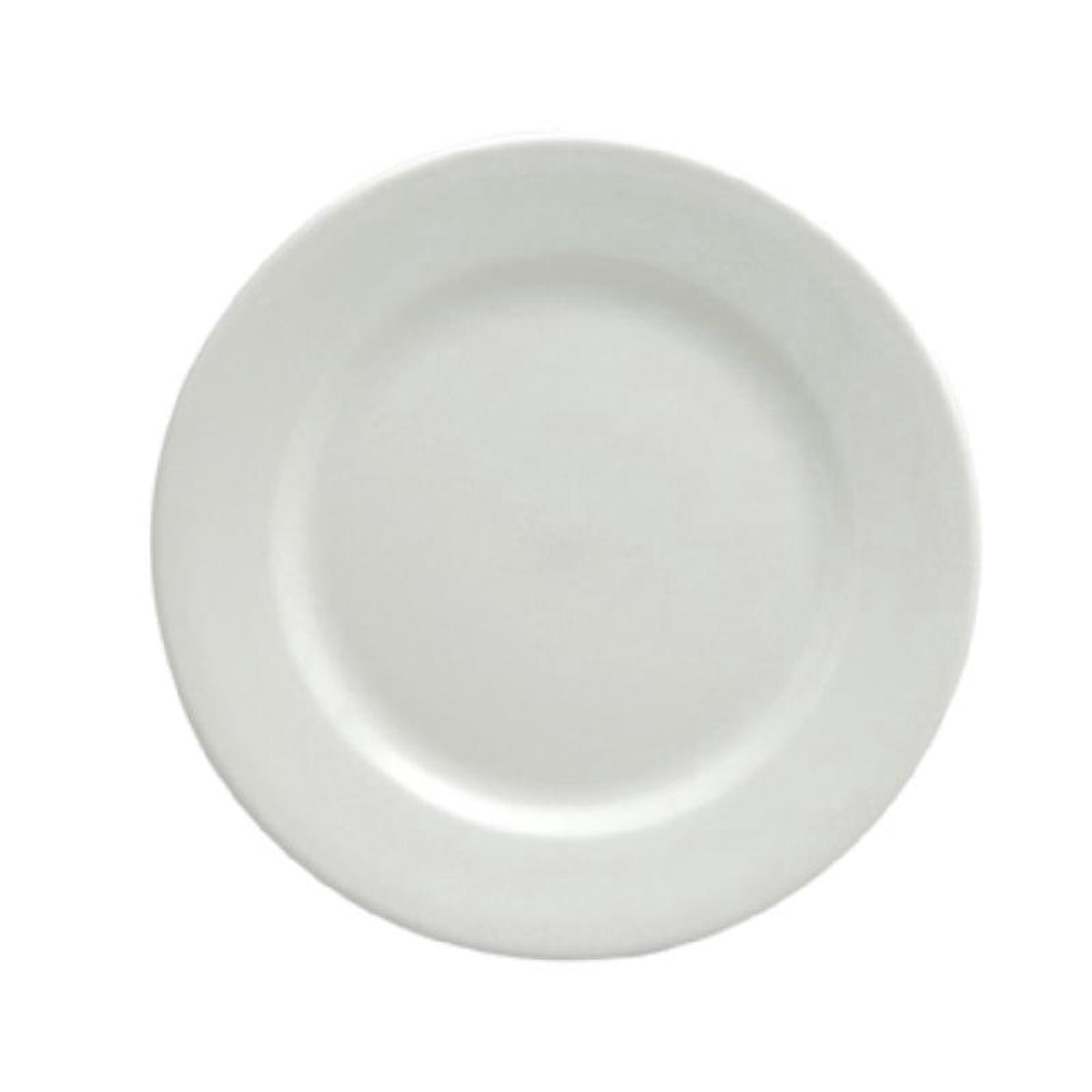 1880 Hospitality F8010000145 9-12 Inch Round Plate with Rolled Edge Porcelain Bright White