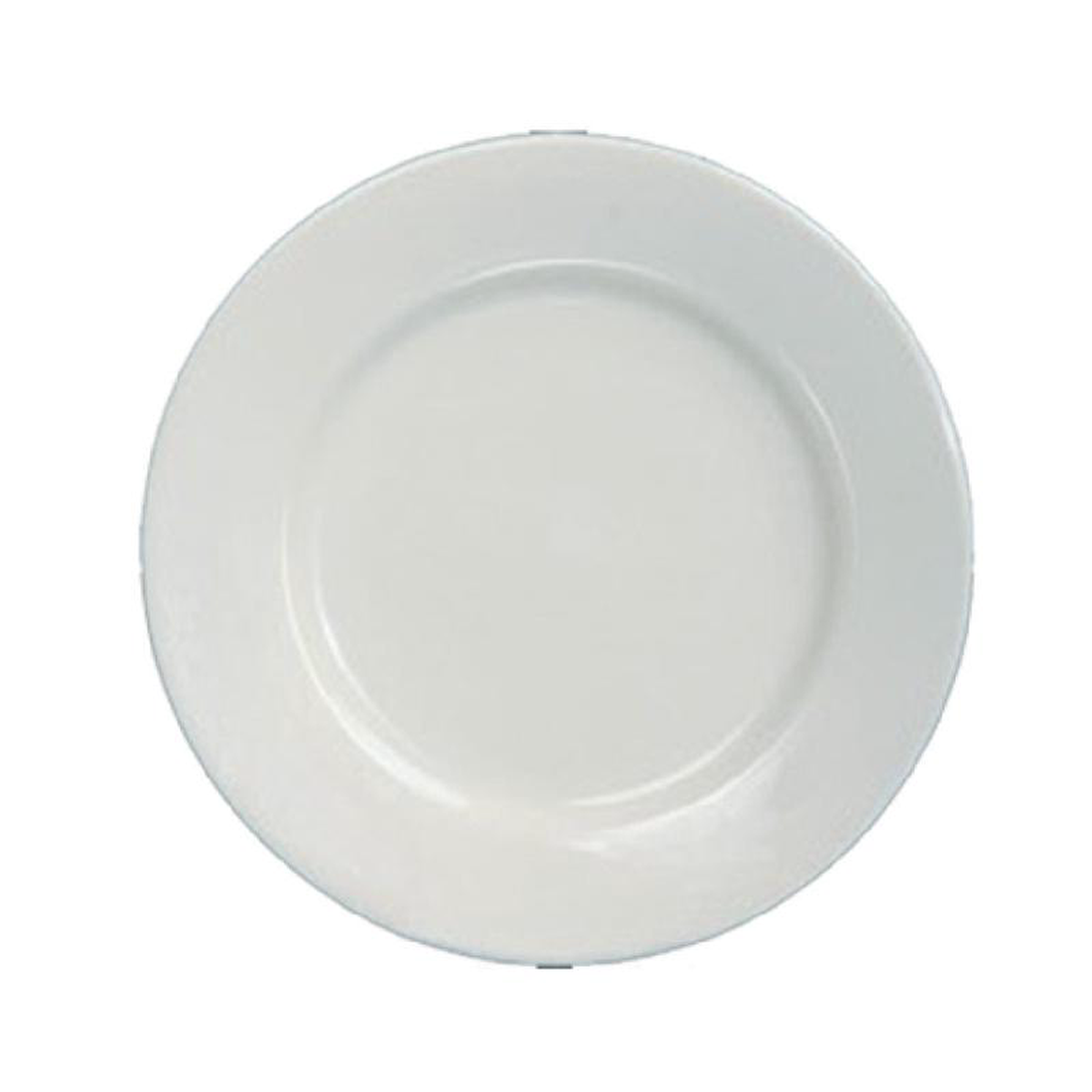 Yanco RE-22 8-14 Inch Diameter Ceramic Recovery Plate with Wide Rim Rolled Edge