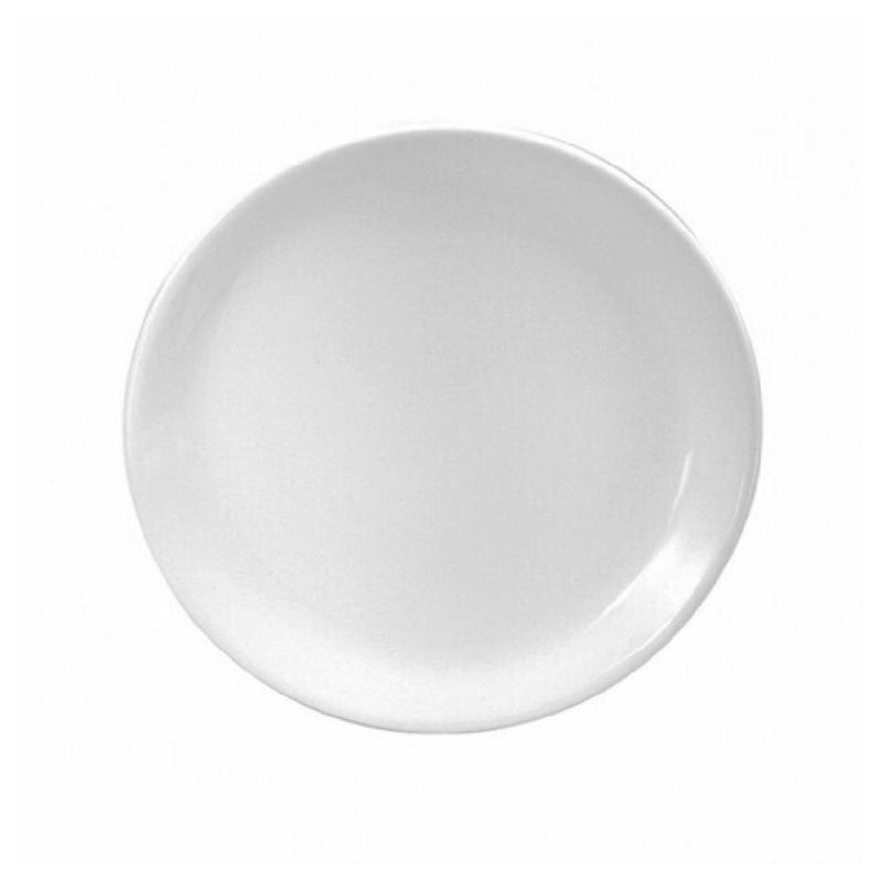1880 Hospitality F8000000111C 5-1/2 Inch Diameter Round Plate Porcelain Coupe White