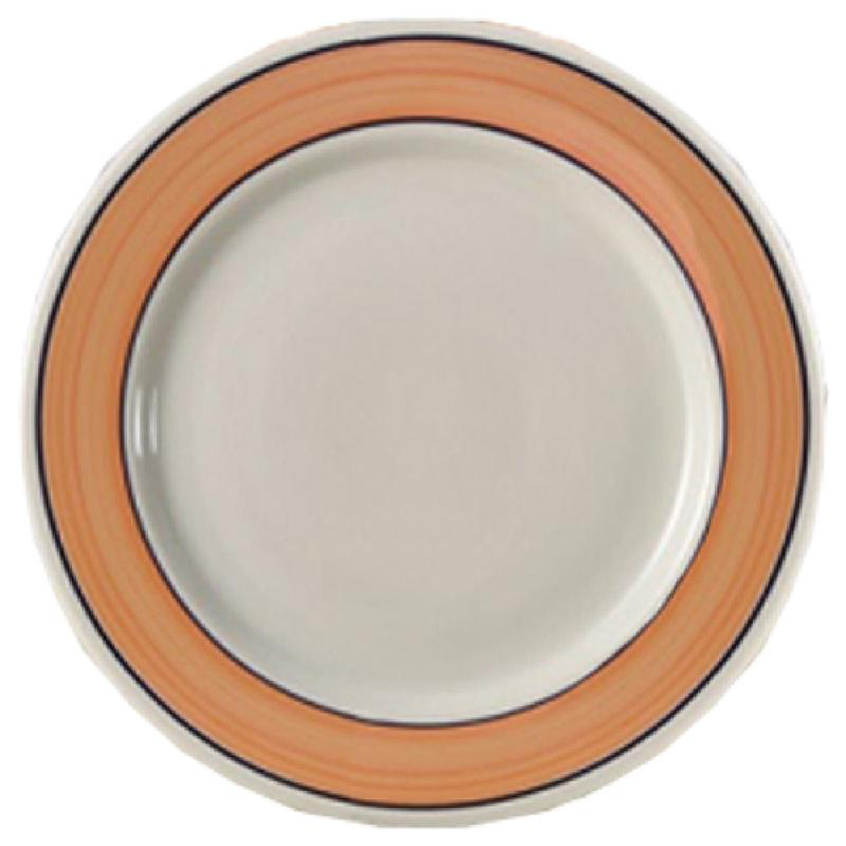 Yanco PR-16Y 10-12 Inch Round Plate with Wide Rim Ceramic Yellow