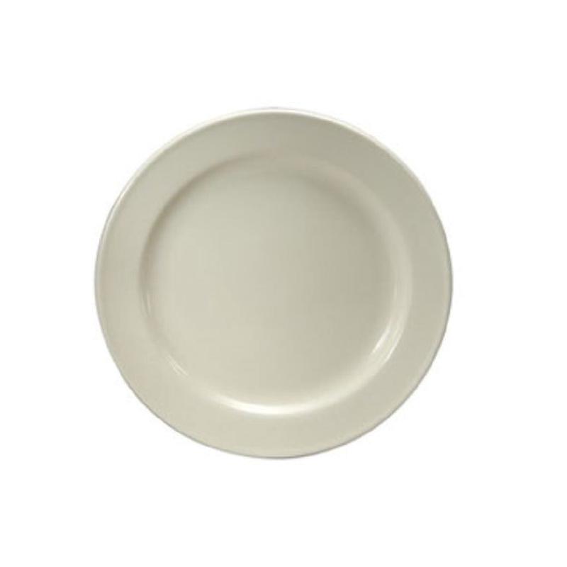 1880 Hospitality F1010000139 9 Inch Dia Round Plate Twice Fired Reinforced Edge China