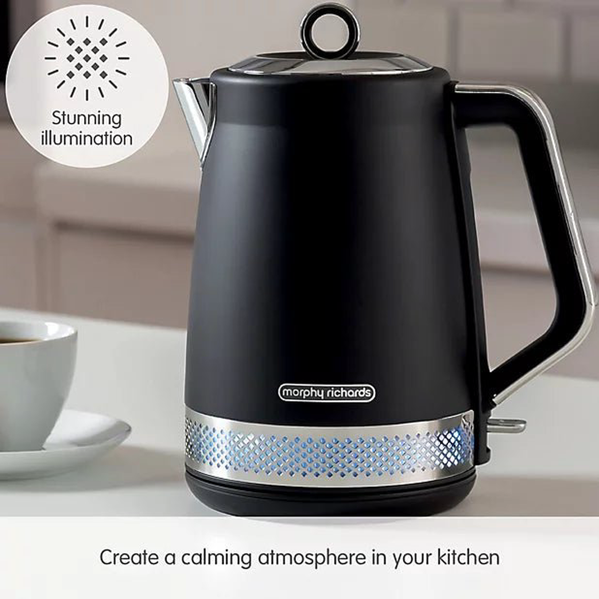 Morphy Richards Illumination 1.7L Jug Kettle - Black | 108020