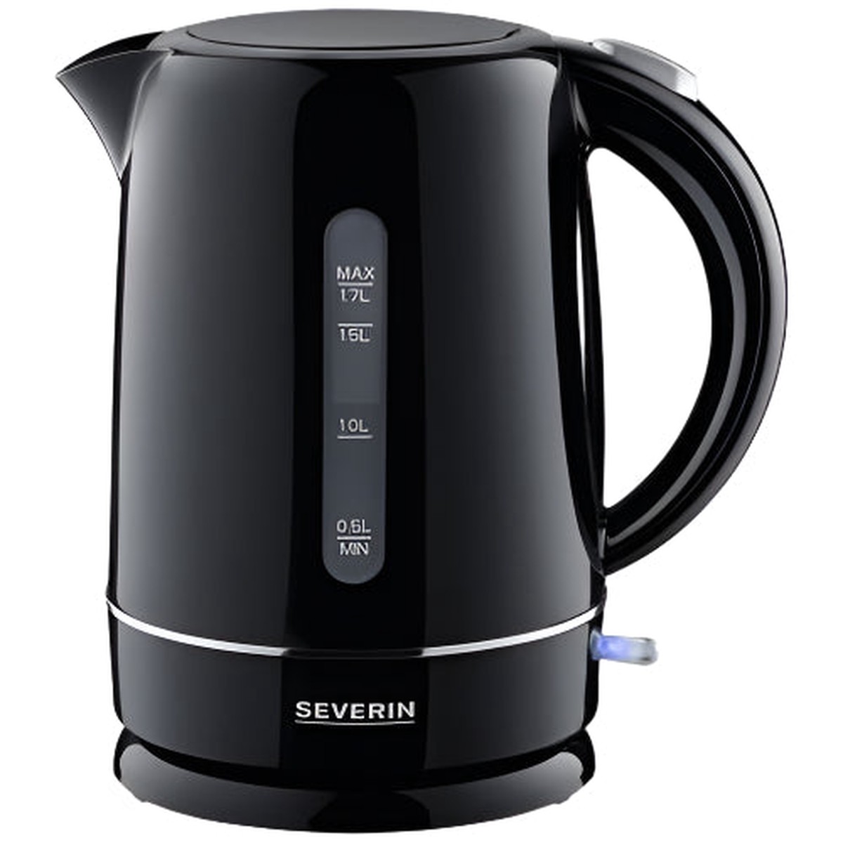 Severin Kettle Automatic Steam Stop, On/Off button, 1.7Lit, 2200Watts, Black