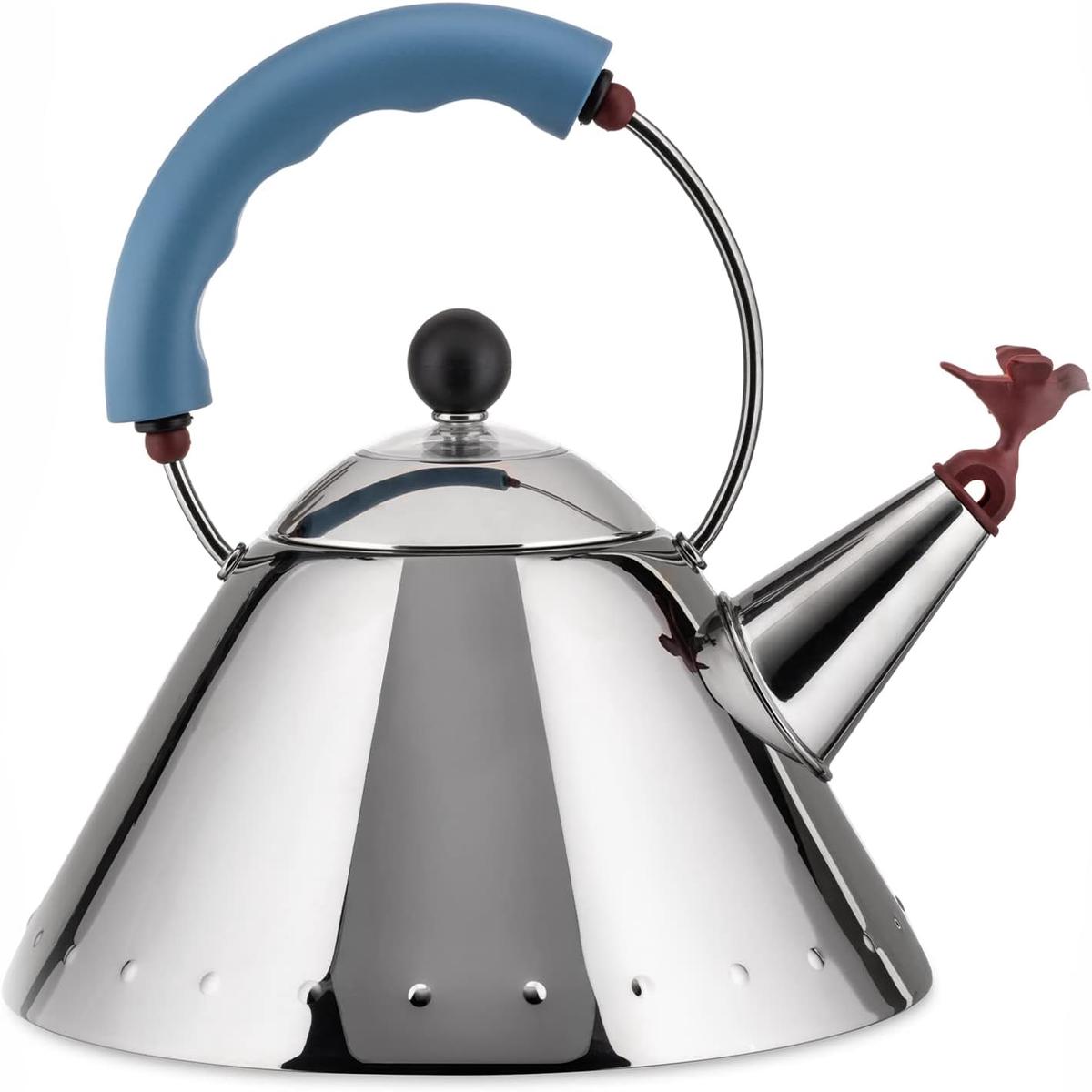 Alessi Michael Graves Kettle - Small Bird Shaped Whistle Blue